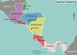 Carte Amérique Centrale